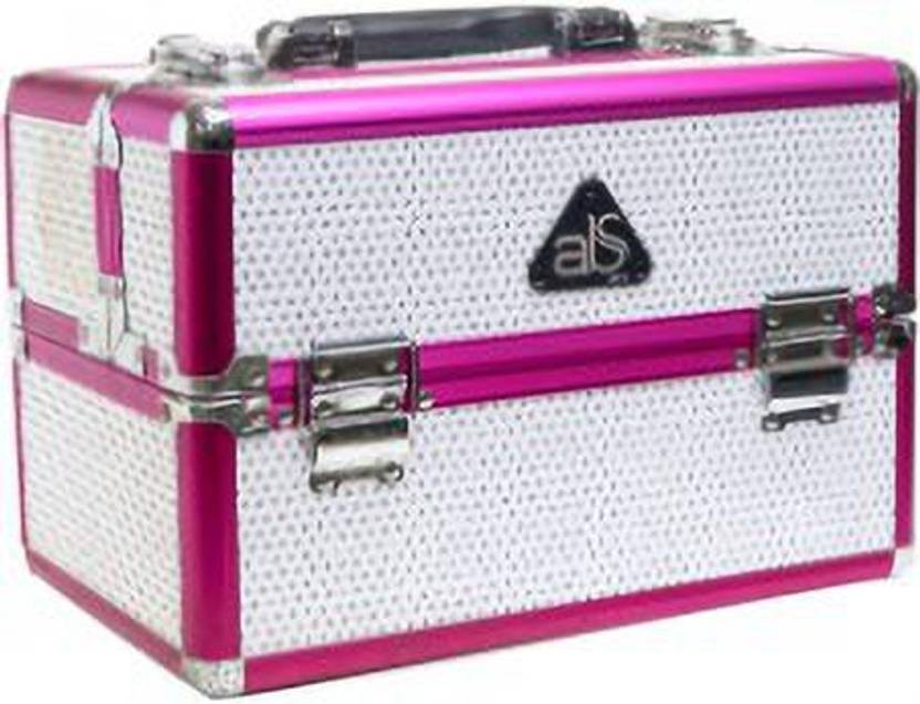 Abs Pro Pink & White Professional Makeup Vanity Case Makeup Vanity Box Price in India Buy Abs