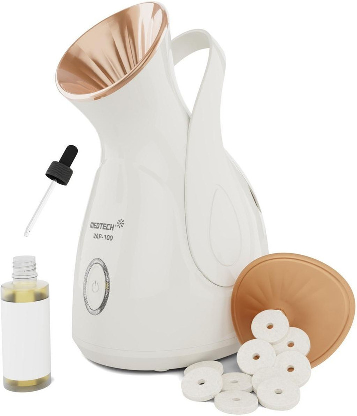 Medtech Steam Inhaler- Handyvap VAP-100 Electric Portable Ionic Steamer Vaporizer(White)