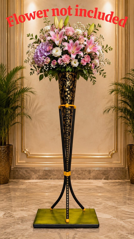 SPS SPS Craft Decorative home Corner Centerpiece Gift Item Use Full Metal Stand Iron Vase(26 inch, Multicolor) - Flipkart Deal
