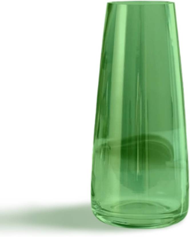 decorative green shade flower vase flower pot glass pot Glass