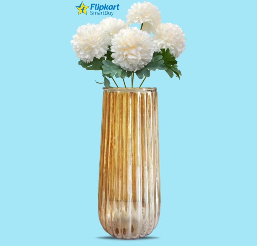 Flipkart SmartBuy (Pack of 1) Muskmelon Design Flower Pot Vase for