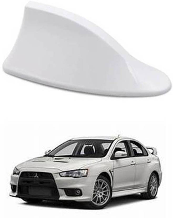 FKOK Car Shark Fin Antenna (White) For Lancer Evolution Satellite