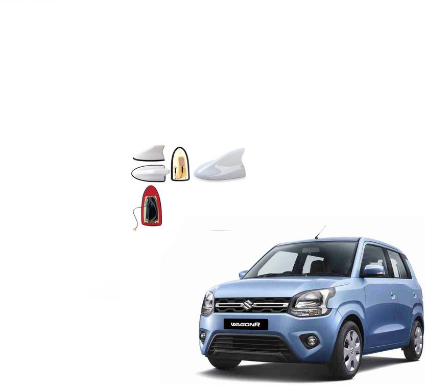 Automotive Prist Car Antenna Maruti Wagon R 2019 White Shark Fin