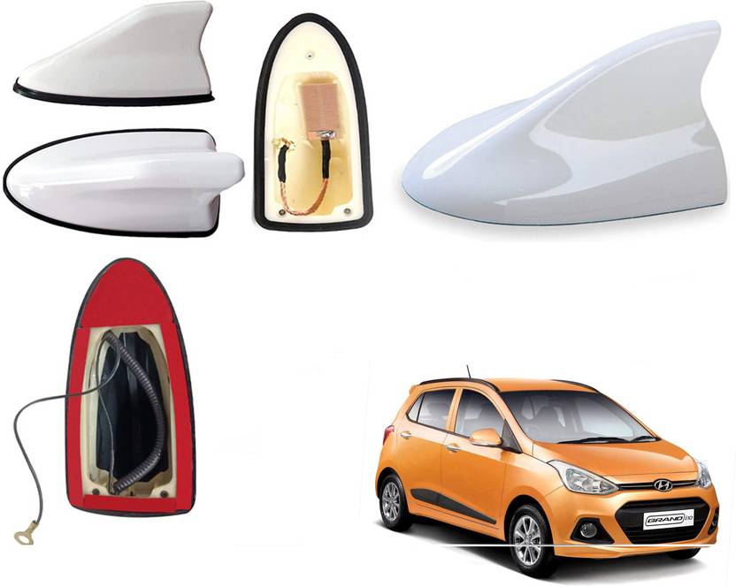 Automotive Prist Car Antenna Hyundai I10 Grand White Shark Fin