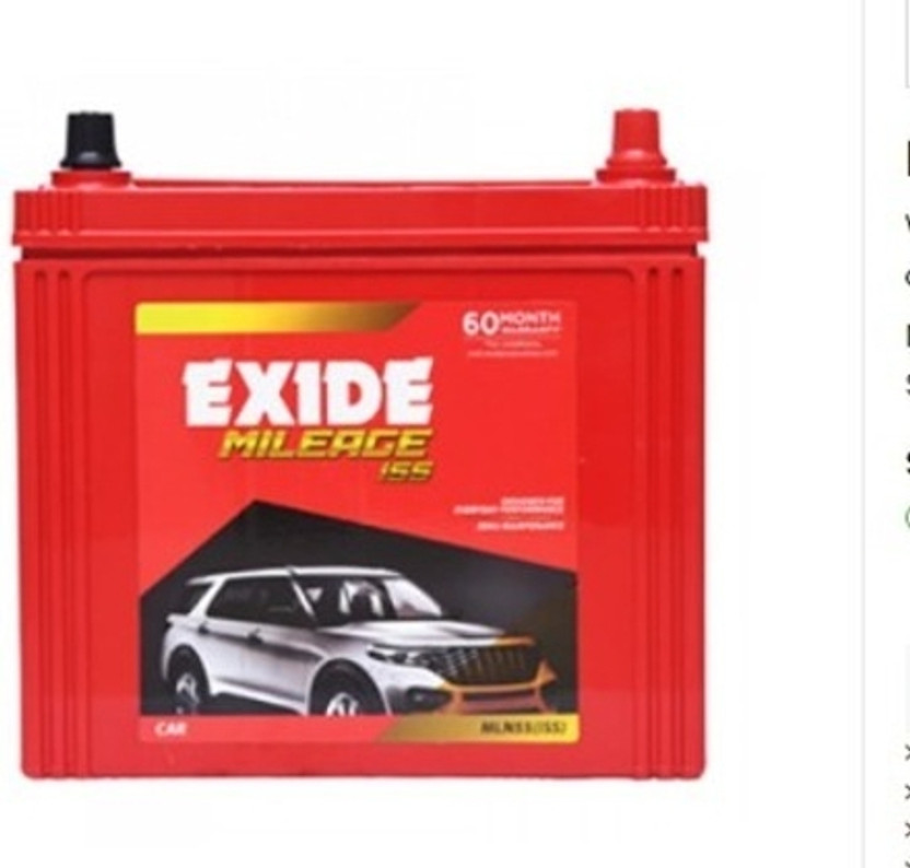 EXIDE Mileage MLN55 (ISS) - 45AH 45 Ah Battery for Car