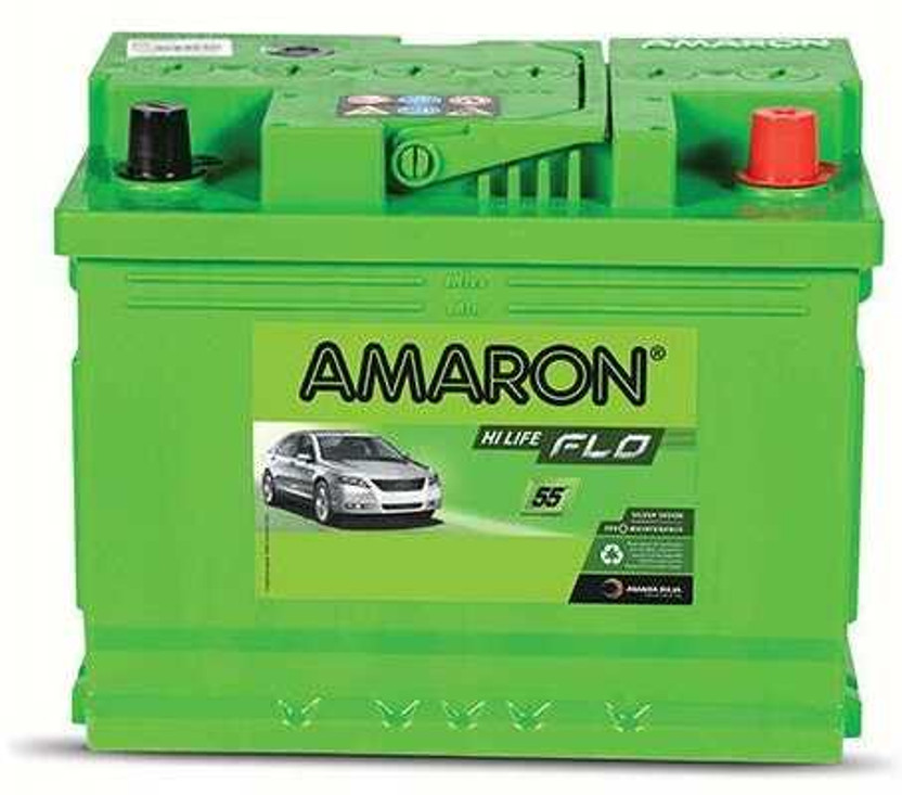 Amaron with Exchange and Doorstep Installation Amaron AAM- AAM-FL-555111054(DIN 55R) (55Ah) 55 Ah Battery for Car