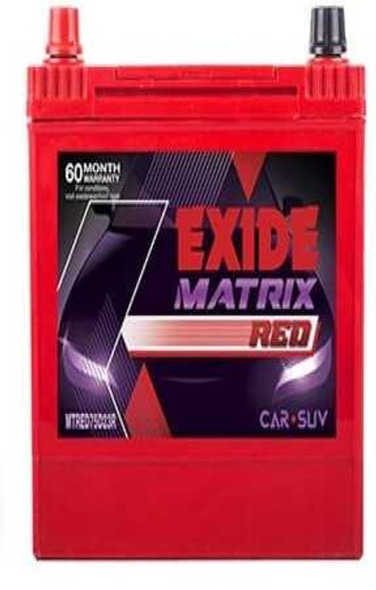 Exide with Exchange and Doorstep Installation Exide Matrix 100Ah FMT0-MTREDDIN100 Car Battery 100 Ah Battery for Car