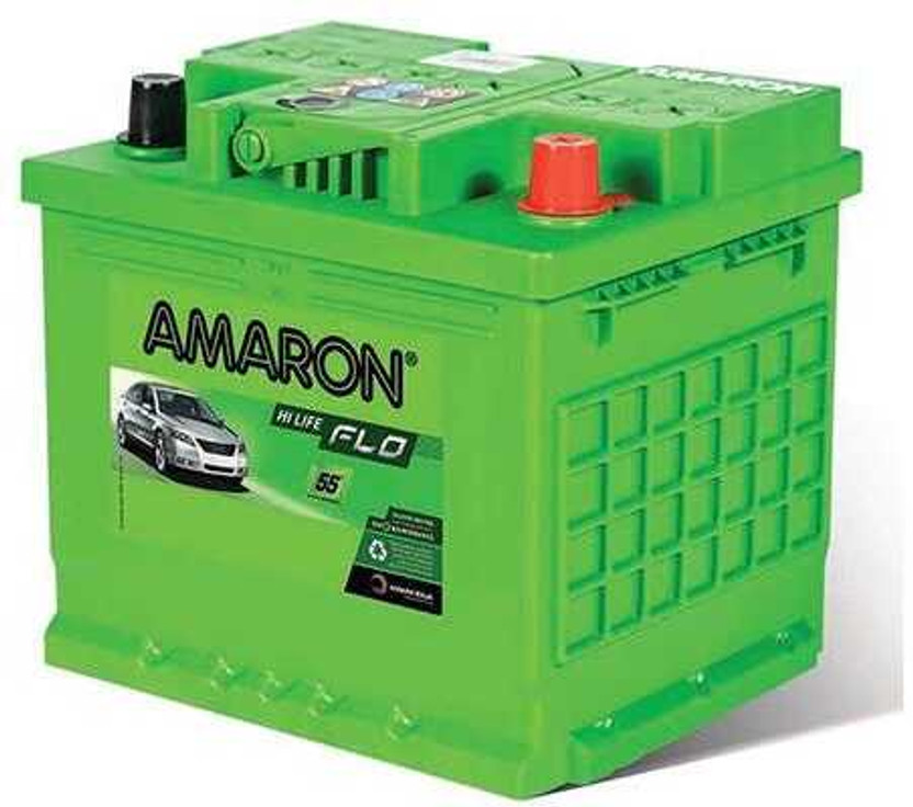 Amaron with Exchange and Doorstep Installation Amaron AAM-AAM-FL-550114042(DIN 50L) (50Ah) Car Battery 50 Ah Battery for Car