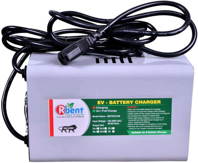 RBENT Electric Vehicle 48V Lithium & Lead Acid Battery Charger Automatic Cut off 59V 36 Ah