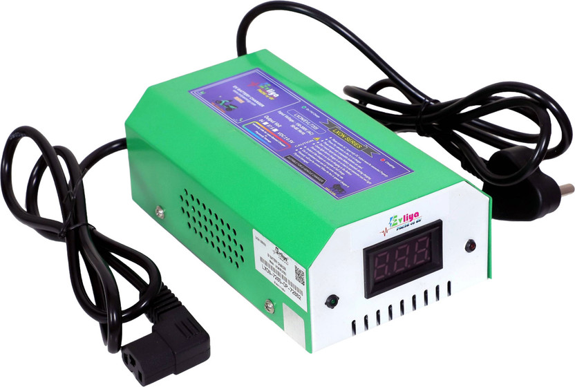 EVLIYA 72v 5amp Auto Cutoff 87.6v With Display Charger T-TYPE for Electric Scooter 32 Ah Battery for All Vehicles