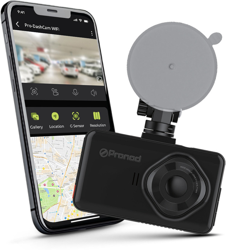 PRONOD PRONOD 2CH Dashcam 2K Front +1080P Rear | WiFi, Night Vision, Parking Monitor Dashboard, In-car Camera System(2 Camera, 1440P, 1080P)