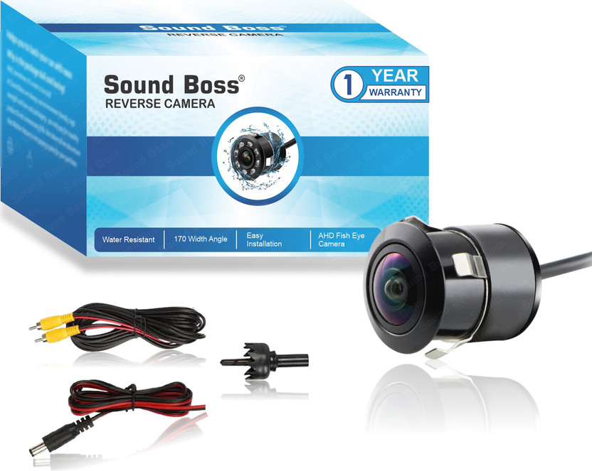 Sound Boss 3rd Genration AHD FISH EYE 1080p Rear View 170° Wide Angle AHD/CVBS Reverse Reverse Assist Camera System(1 Camera, 480 TV LINES)