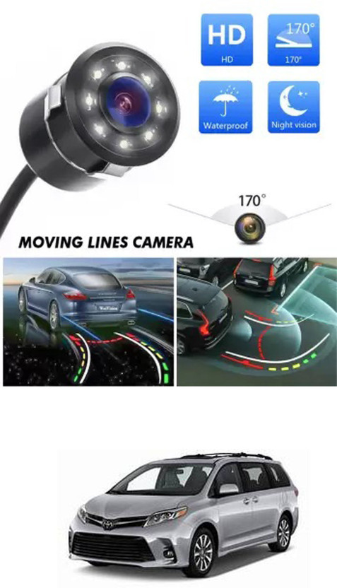 FKOK Car Full HD Rear View Camera For Sienna Reverse Assist Camera System(1 Camera, 480 TV LINES)