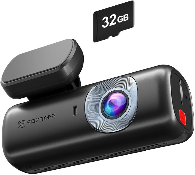 Redtiger F9 Lite 4K Single Channel Dashcam Dashboard Camera System(1 Camera, 4K)