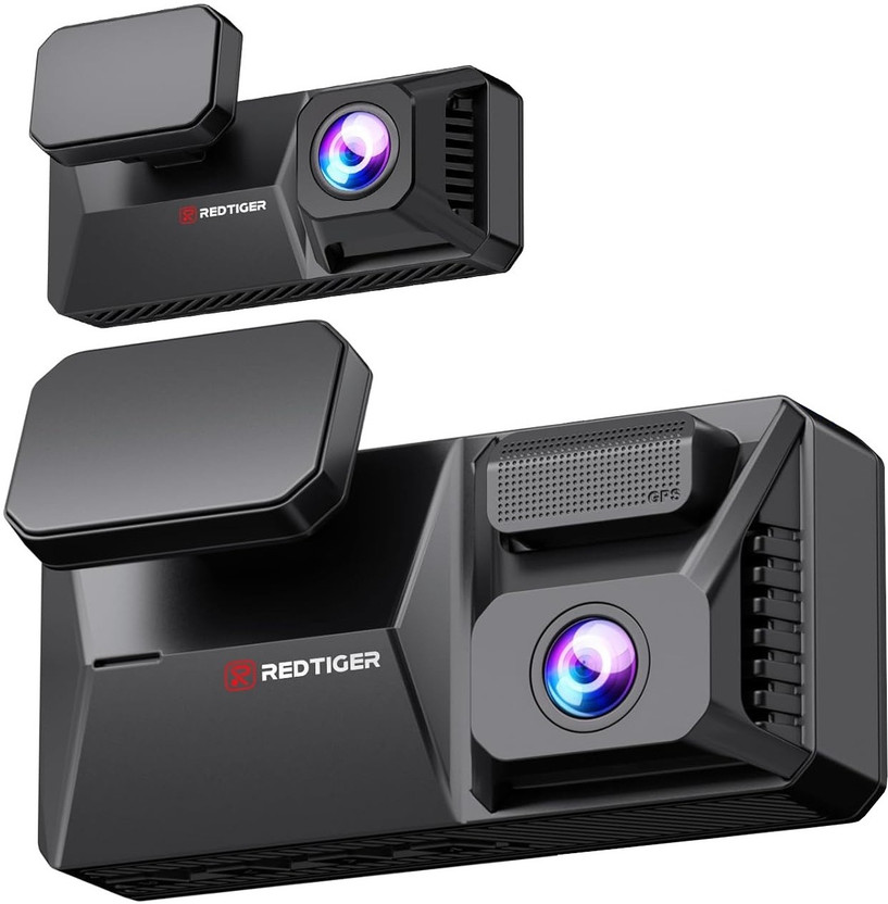 Redtiger F77 Dual Channel 4K+4K Dashcam Dashboard Camera System(2 Camera, 4K)