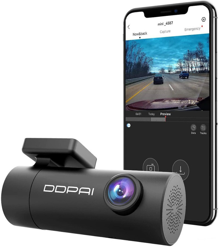 DDPAI Dash Cam for Car with 140° Wide-Angle Lens, Night Vision, G-Sensor & App Control Dashboard Camera System(1 Camera, 2K)