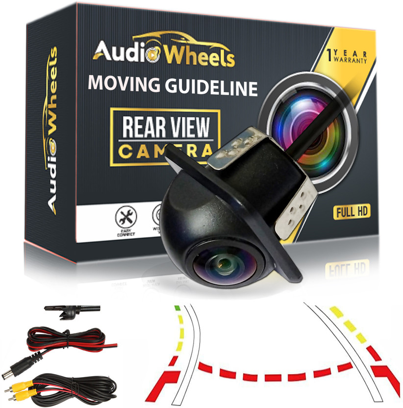 Audio Wheels Dome Fisheye Lens AHD Night Vision,Waterproof 170° Wide Angle Car Reverse Camera Reverse Assist Camera System(1 Camera, 480 TV Lines)