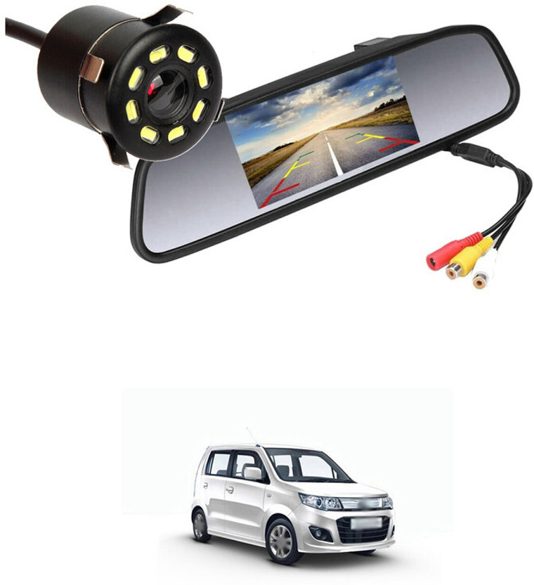 LOVMOTO 4.3 TFT LCD Car Rear View Mirror Monitor Kit With Reverse Reversing Camera s147 Reverse Assist Camera System(1 Camera, 720 X 480)