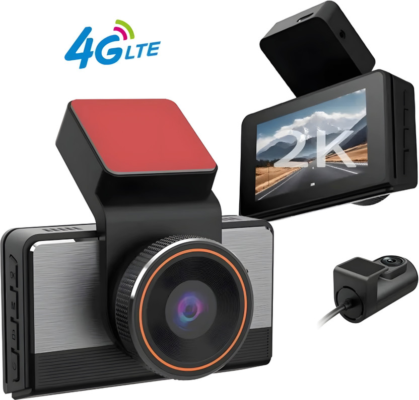 ephorus 2K Ultra HD 4G DashCam | GPS Tracking | Live View |Parking Mode Dashboard, In-car Camera System(2 Camera, 2K 2560*1440P)