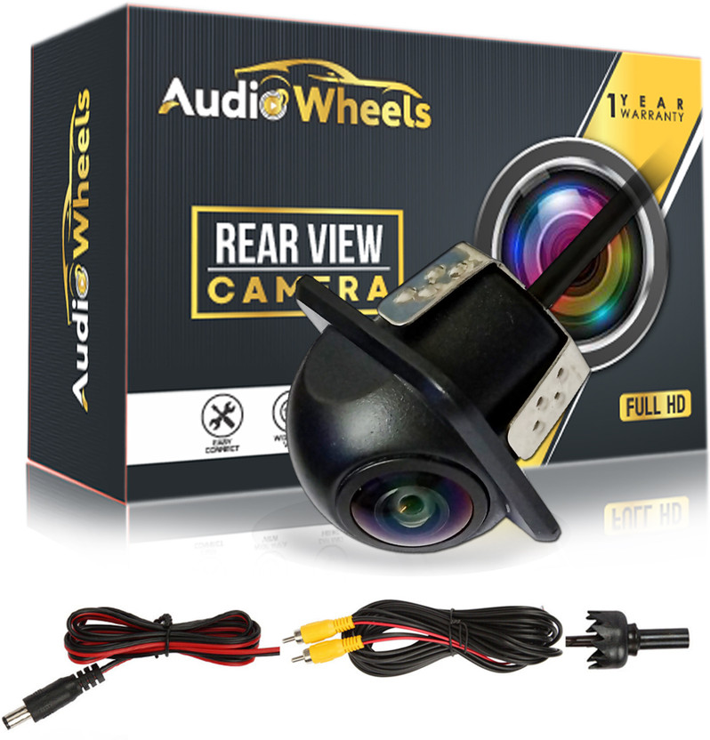 Audio Wheels Fisheye lens Camera Compatible with Car Android Monitors for Reverse Assist Camera System(1 Camera, 480 TV Lines)