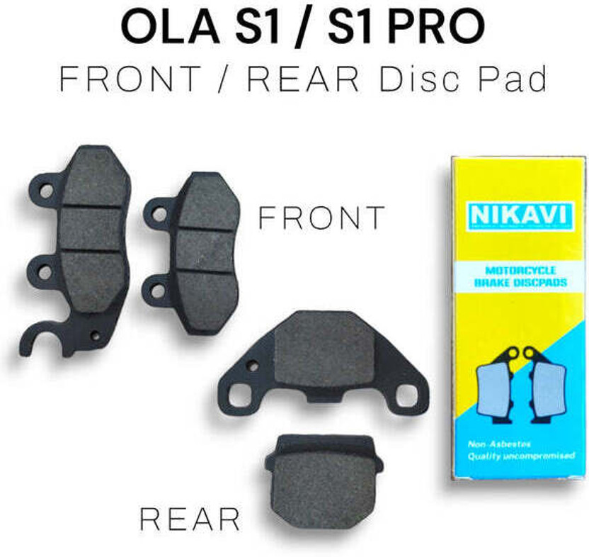 MK TRADING OLA S1 / S1 PRO Gen1 / S1 PRO GEN2 Front & Rear Brake Pads Combo NIKAVI Vehicle Disc Pad(Pack of 2)