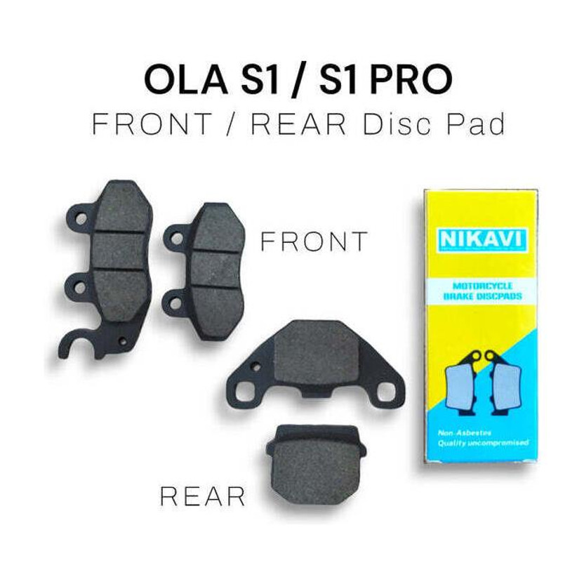 MK TRADING OLA S1 / S1 PRO Gen1 / S1 PRO GEN2 Front & Rear Brake Pads Combo NIKAVI Vehicle Disc Pad(Pack of 2)