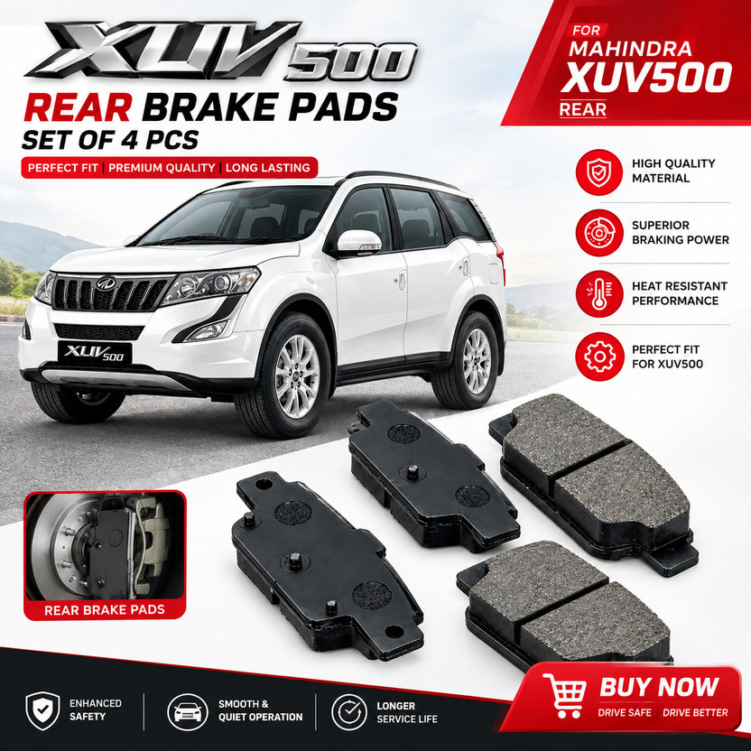 genuine genuine parts Xuv 500 Rear Brake disc pad set of 4 pcs Vehicle Disc Pad(Pack of 4) - Flipkart Deal