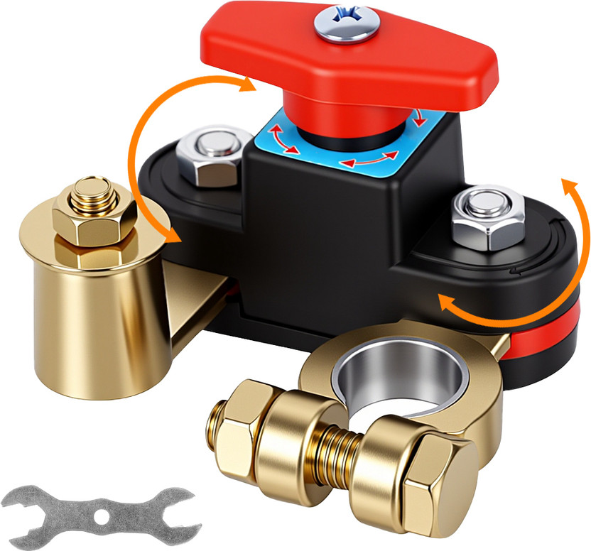 Zorbes Car Battery Disconnect Switch Hardwire Kit(Black, Pack of 1)