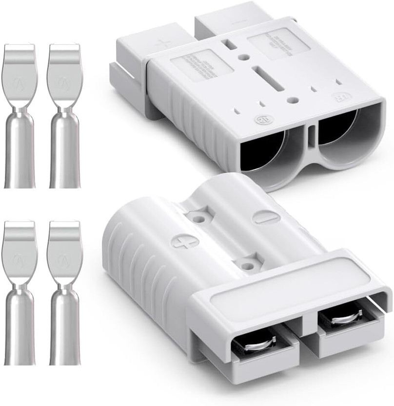 silkyfit Anderson Connector Compatible for Electric Scooter, Heavy Duty, Durable, silver Vehical HID Kit