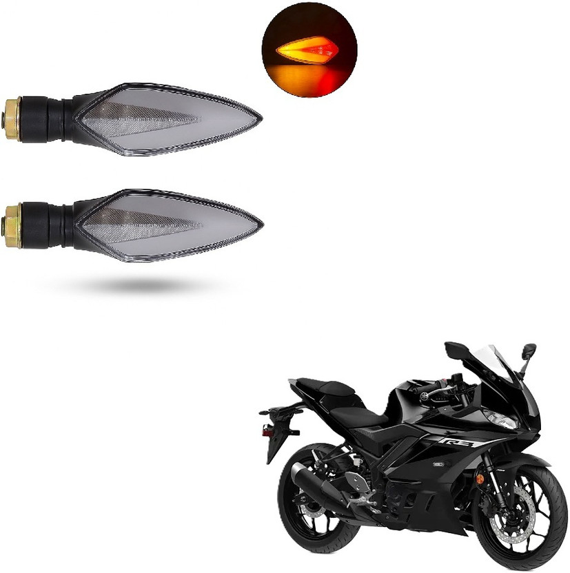 JMA TRADING Front, Rear LED Indicator Light for Universal For Bike Universal For Bike(Yellow, Blue)