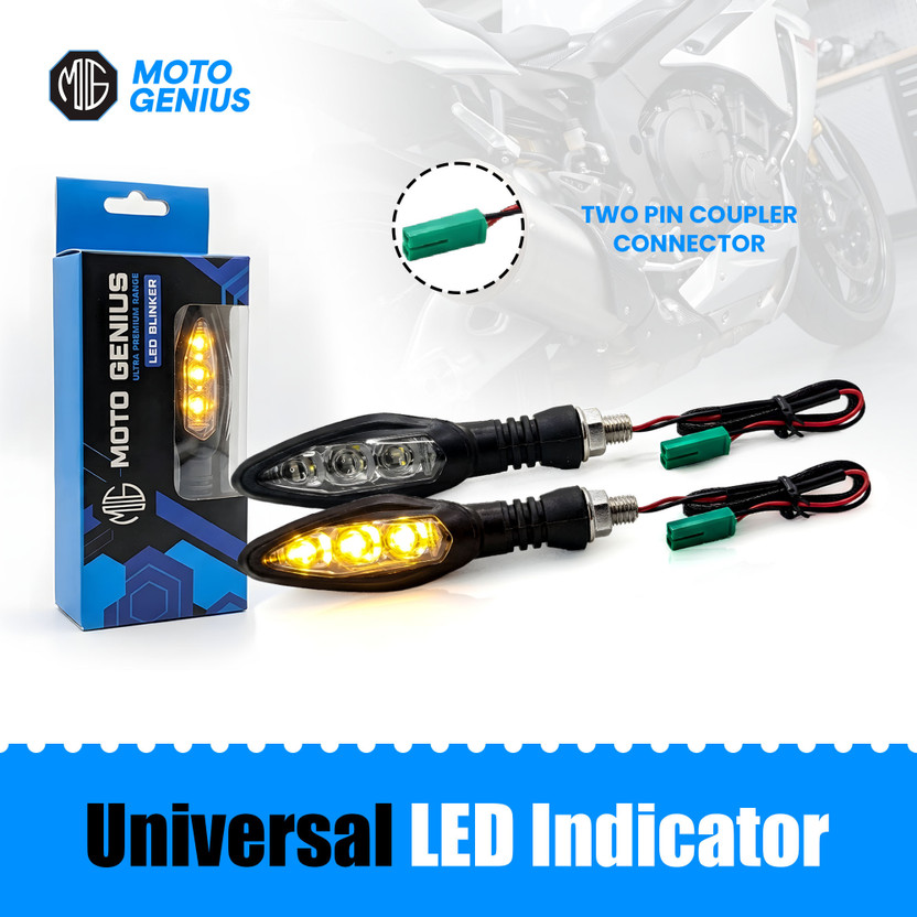 Moto Genius Side LED Indicator Light for KTM, Universal For Bike Universal For Bike(Yellow)