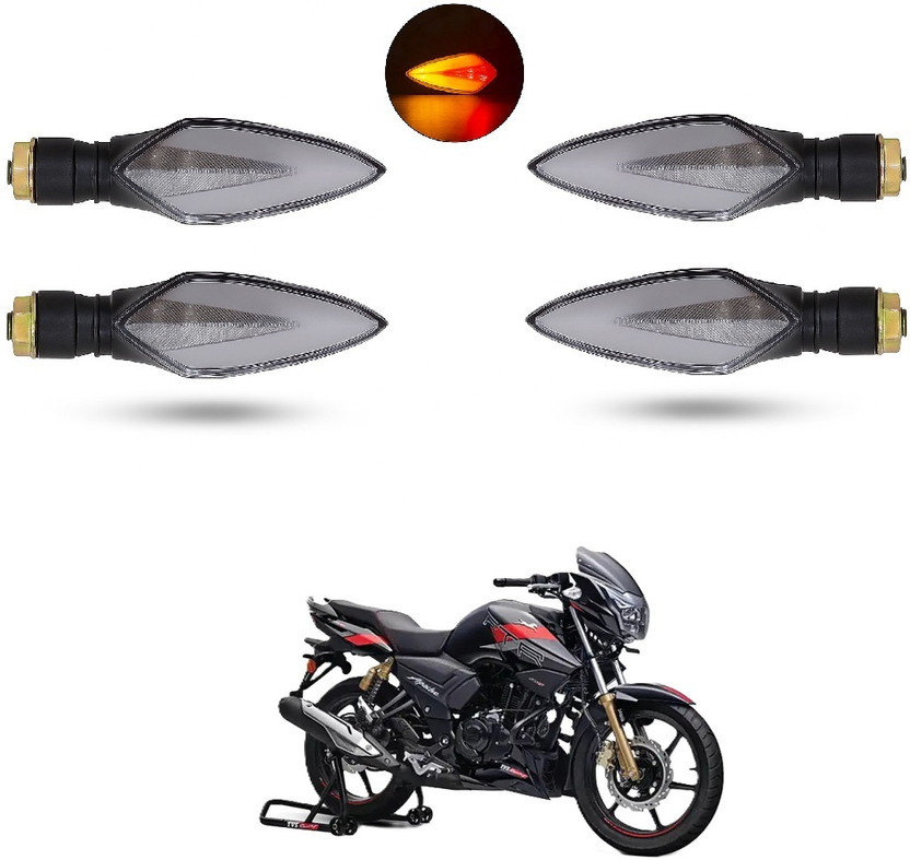 JMA TRADING Front, Rear LED Indicator Light for Universal For Bike Universal For Bike(Yellow, Blue)