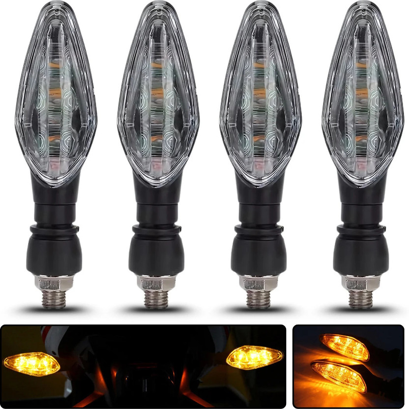 AutoPowerz Front, Rear LED Indicator Light for KTM RC 200, Duke 390, Duke 190, RC 390(Yellow)