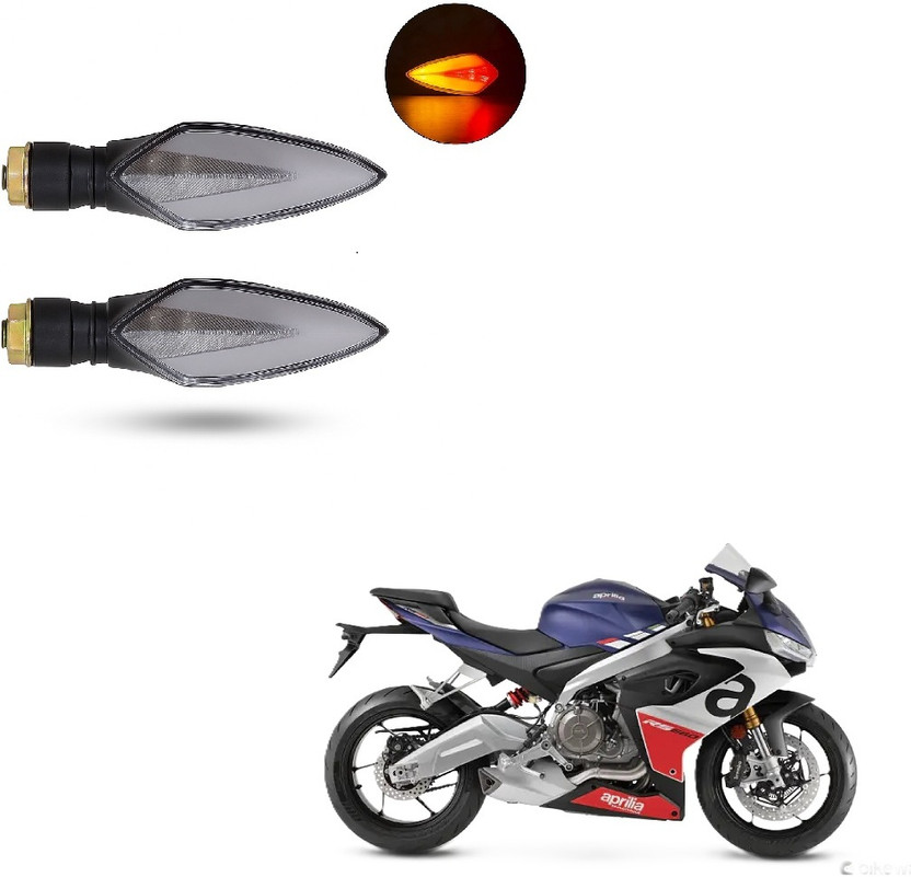 JMA TRADING Front, Rear LED Indicator Light for Universal For Bike Universal For Bike(Yellow, Blue)