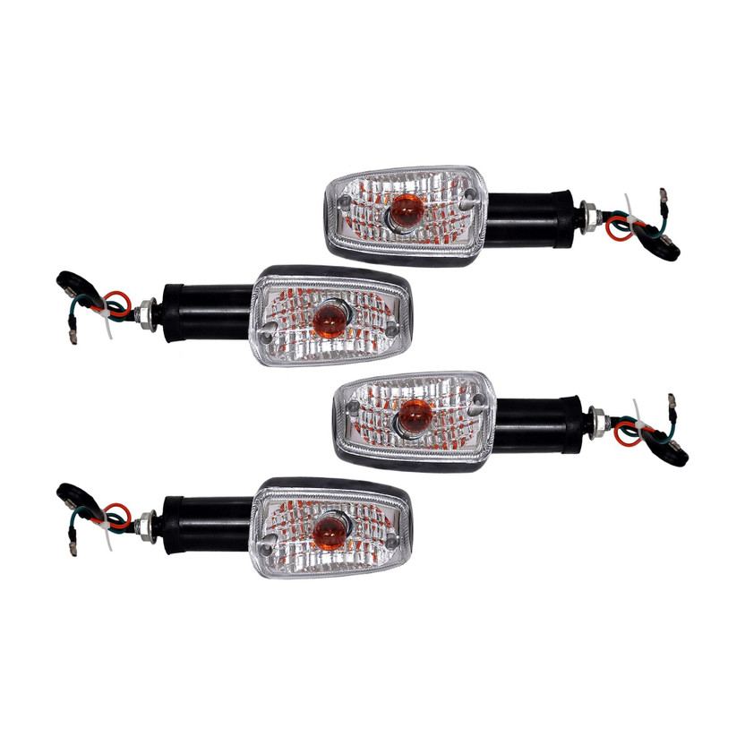 greygator Front, Rear, Side Halogen Indicator Light for Hero Passion, Passion Plus, Passion Pro, Super Splendor(Yellow)