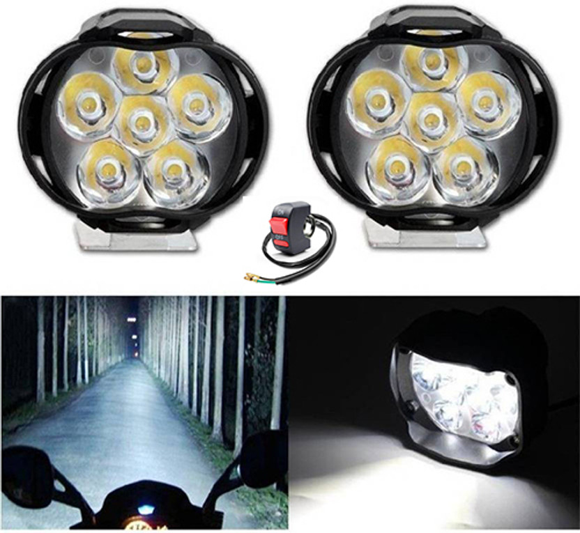 JKM traders Front, Side LED Indicator Light for Universal For Bike(White)