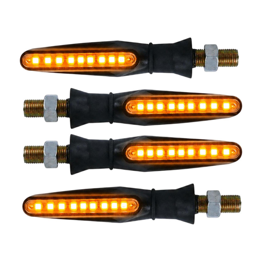 aksmit Side LED Indicator Light for Universal For Bike Universal For Bike(Yellow)