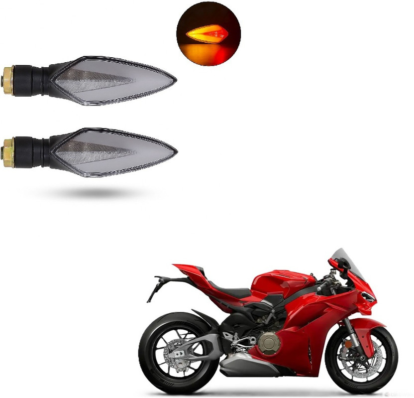 JMA TRADING Front, Rear LED Indicator Light for Universal For Bike Universal For Bike(Yellow, Blue)