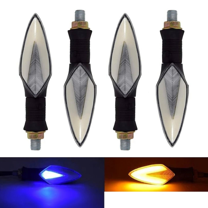 aksmit aksmit Side LED Indicator Light for Universal For Bike Universal For Bike(Yellow, Blue) - Flipkart Deal