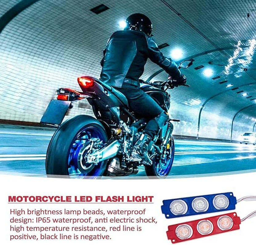 Campark Rear, Side LED Indicator Light for Universal For Bike Universal For Bike(Blue, Red)
