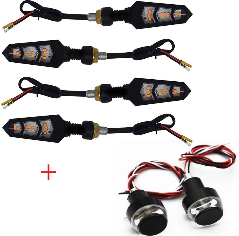 BRPEARl Side, Front, Rear LED Indicator Light for Bajaj Avenger 220 DTS-i(Yellow, Blue)