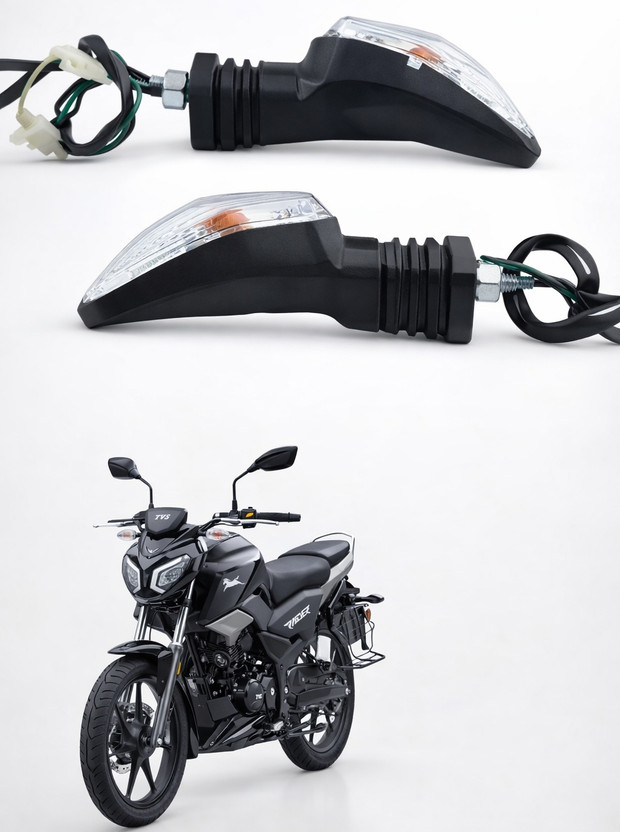 BIKEBLOOM Rear Incandescent Indicator Light for TVS Apache 4V 160 /200(Yellow)