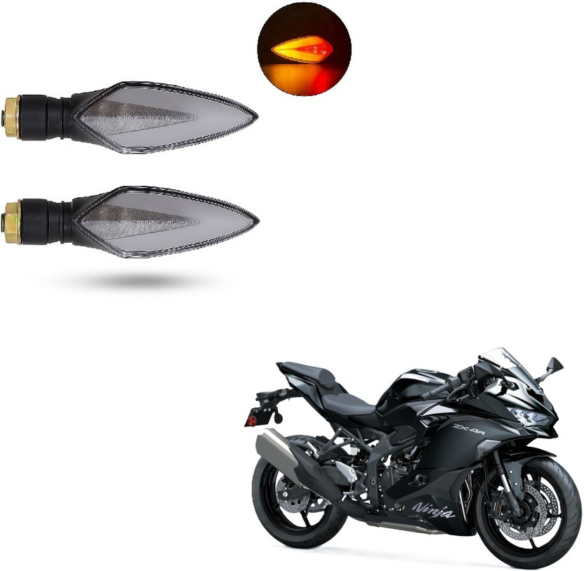 JMA TRADING Front, Rear LED Indicator Light for Universal For Bike Universal For Bike(Yellow, Blue)