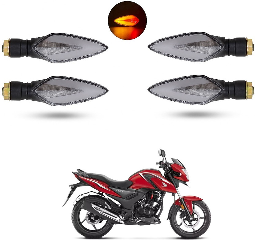 JMA TRADING Front, Rear LED Indicator Light for Universal For Bike Universal For Bike(Yellow, Blue)