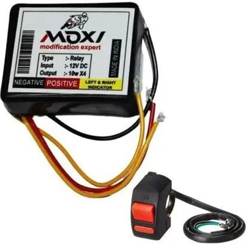 CROXIV Front, Rear, Side Flasher Indicator Light for NA, Universal For Bike Universal For Bike(Multicolor)