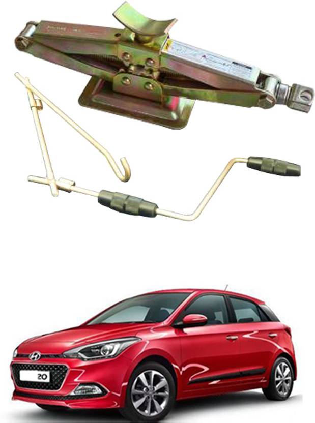 MATIES Car Scissor Tyre Jack with Foldable Rod for Hyundai Elite i20