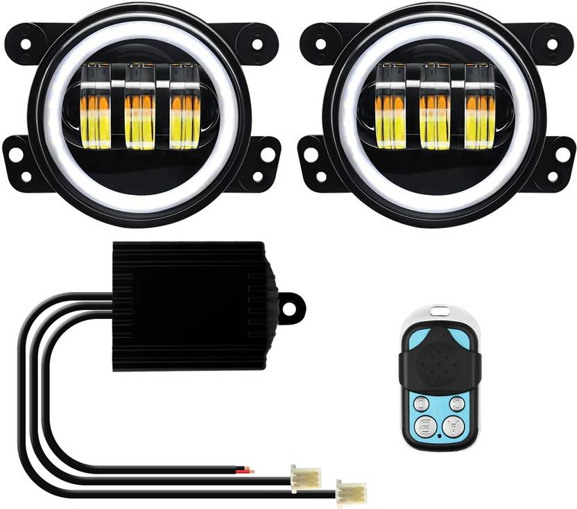 Otoroys Wireless Remote Led Fog Lamp 4 Inch Universal For Car Brezza