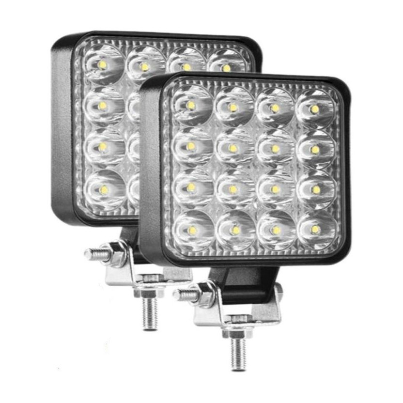 Flipkart Flipkart SmartBuy 4 inch 16 led Fog Lamp, Headlight Car, Truck, Van, Motorbike LED Fog Lamp Car, Motorbike, Truck LED (12 V, 48 W)(Universal For Car, Pack of 2) - Flipkart Deal