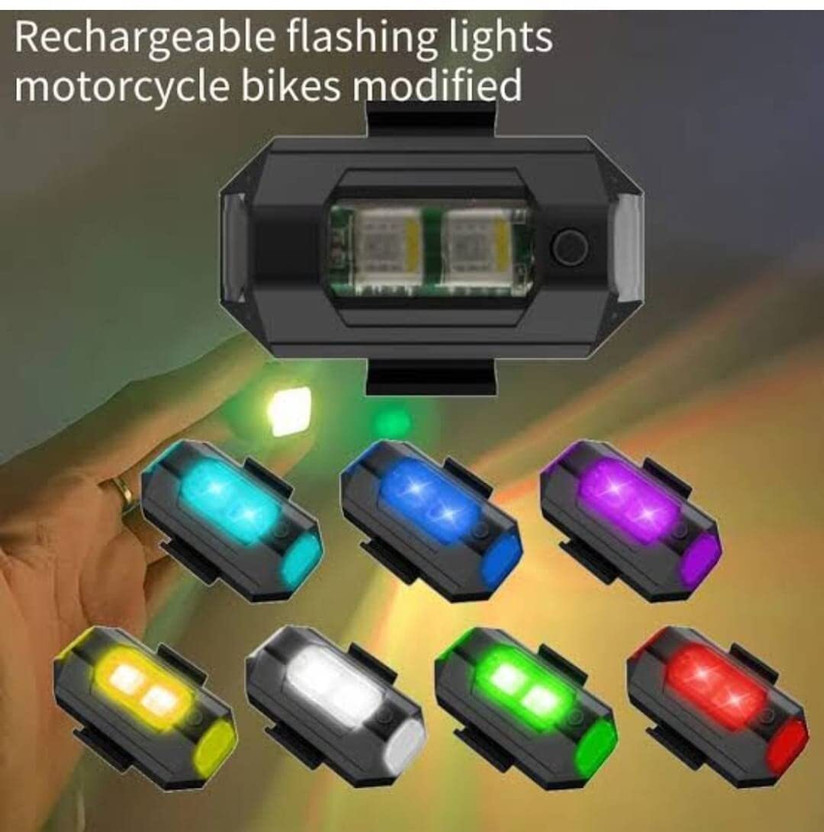 ASTOUND USB Charging Mini Led Lights 8 Colors-a53 Indicator Light Car, Motorbike, Truck, Van LED (3.7 V, 15 W)(Universal For Bike, Pack of 1)