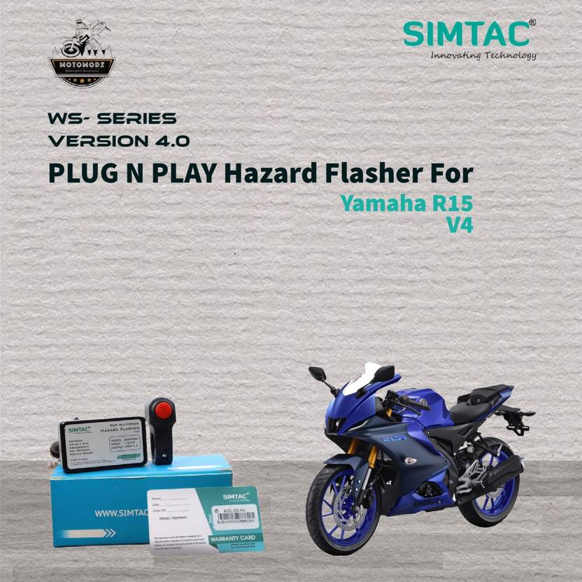 Moto Modz SIMTAC Hazard Flasher For R15 V4 and R15 M with Pattern